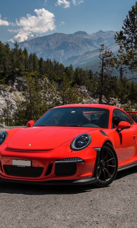 Fondo de pantalla Porsche 911 GT3 RS 480x800