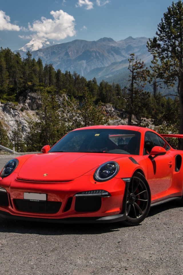 Das Porsche 911 GT3 RS Wallpaper 640x960