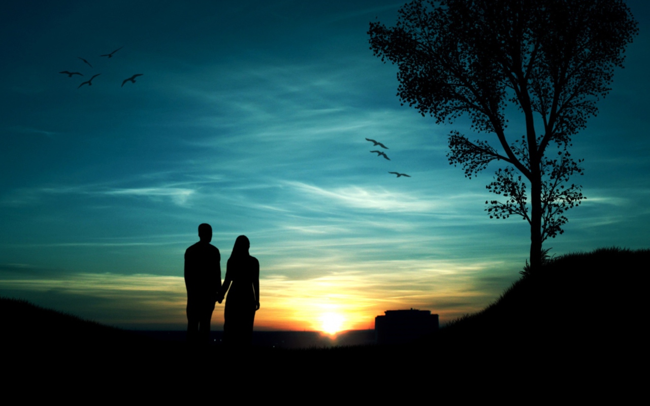 Romantic Sunset screenshot #1 1280x800