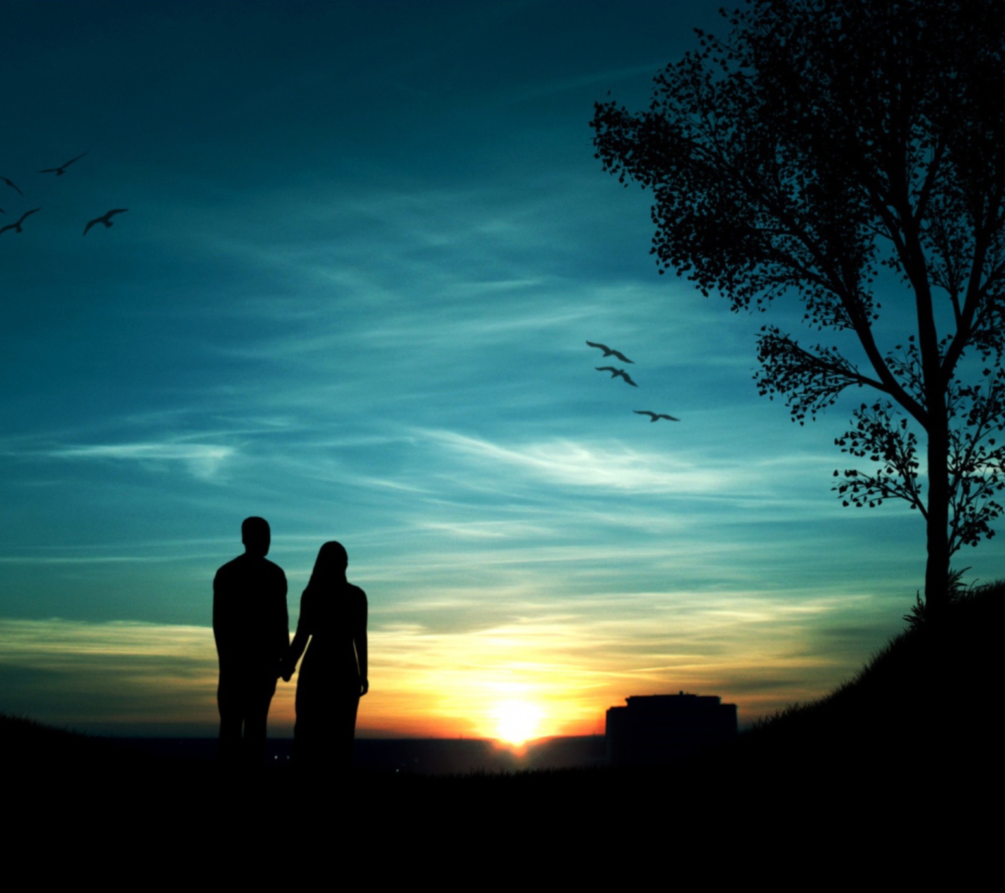 Fondo de pantalla Romantic Sunset 1440x1280