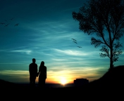 Fondo de pantalla Romantic Sunset 176x144