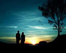 Fondo de pantalla Romantic Sunset 220x176