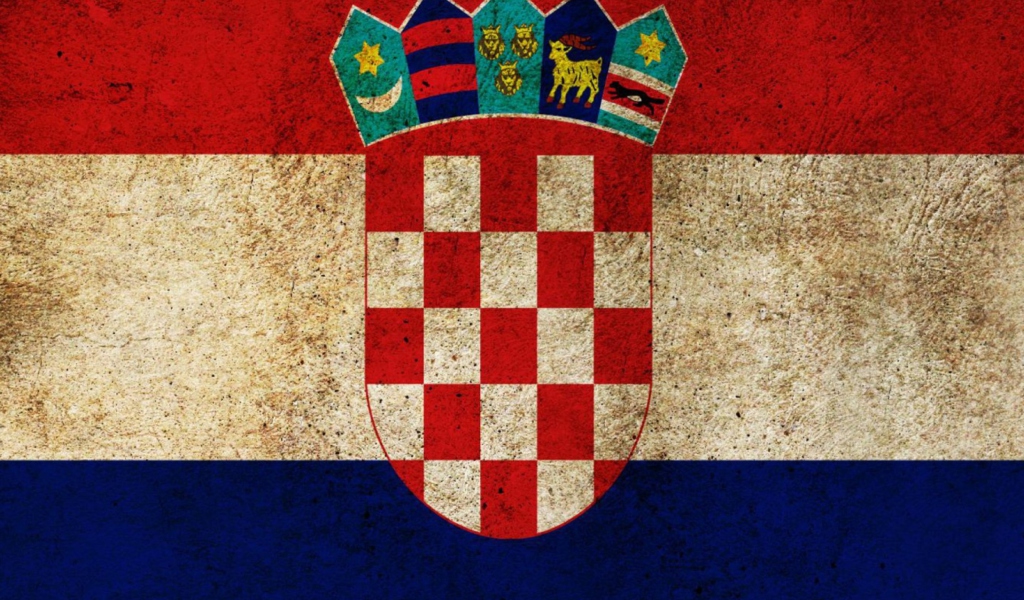 Croatia Flag wallpaper 1024x600