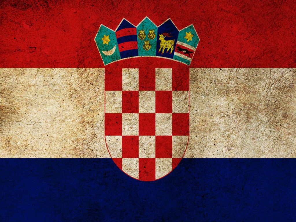 Das Croatia Flag Wallpaper 1024x768