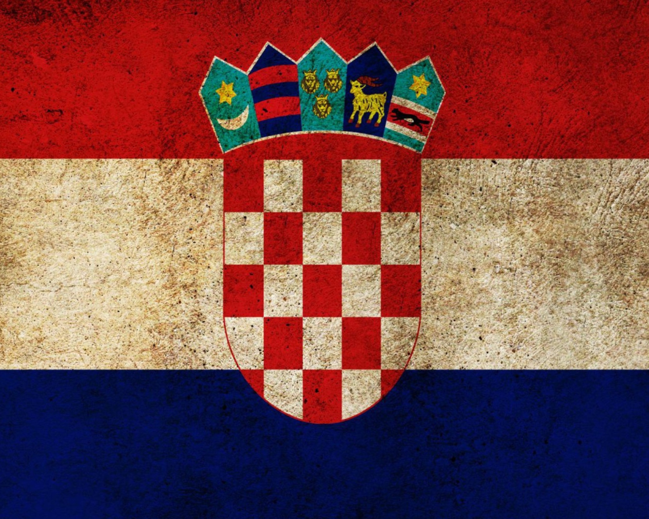 Das Croatia Flag Wallpaper 1280x1024