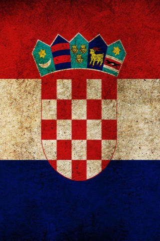 Обои Croatia Flag 320x480