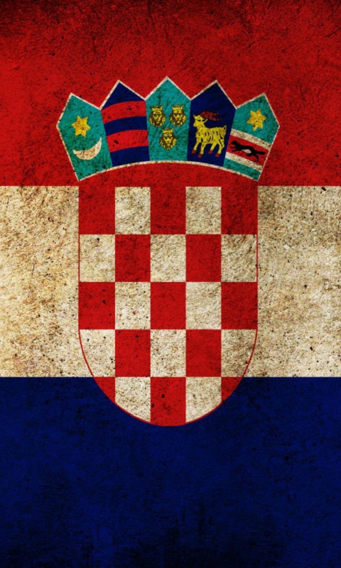 Das Croatia Flag Wallpaper 480x800
