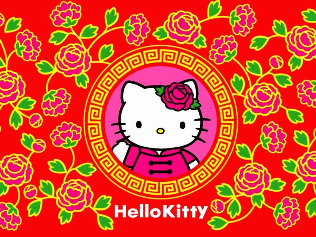 Обои Hello Kitty 1024x768