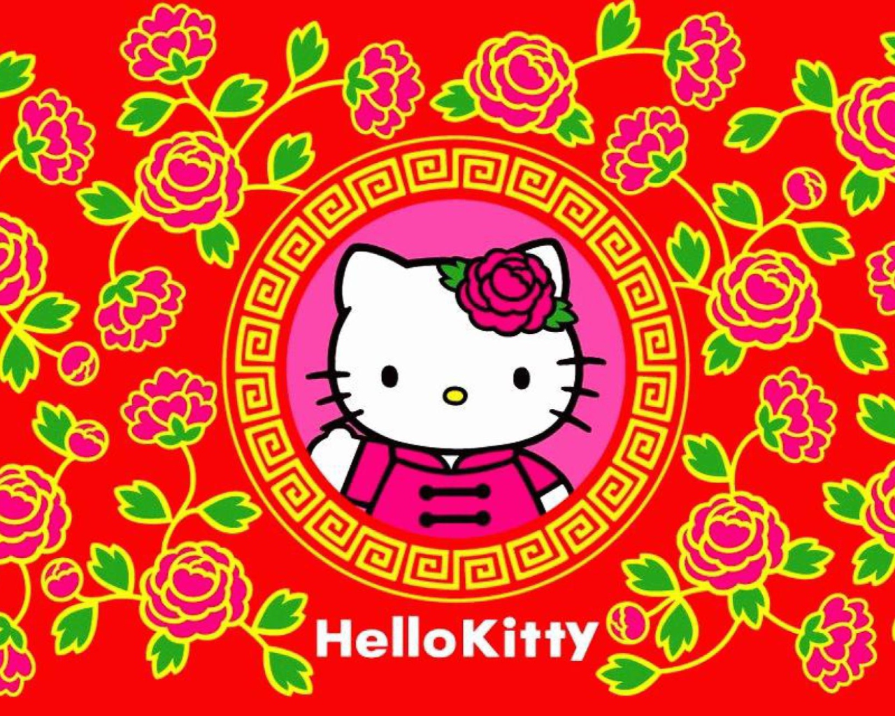 Fondo de pantalla Hello Kitty 1280x1024