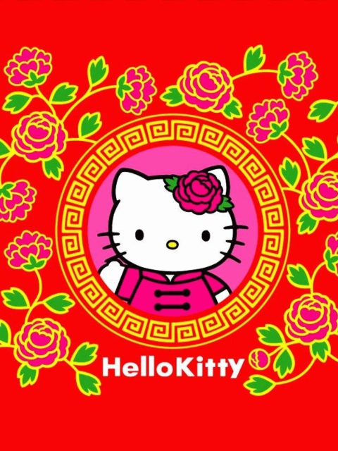 Das Hello Kitty Wallpaper 480x640