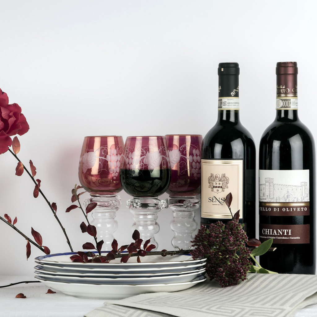 Fondo de pantalla Chianti Wine from Tuscany region 1024x1024