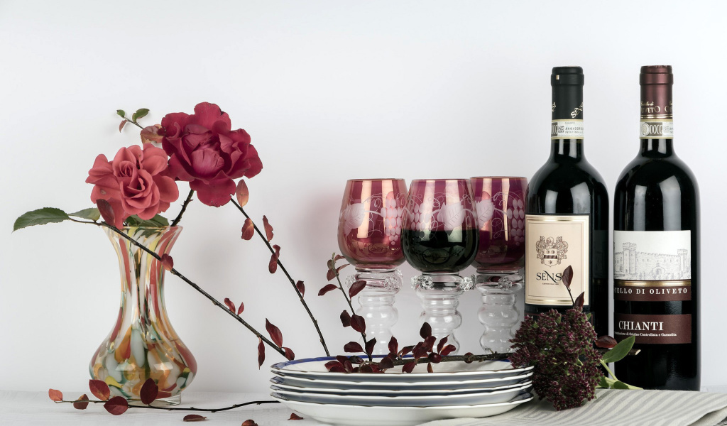 Chianti Wine from Tuscany region wallpaper 1024x600