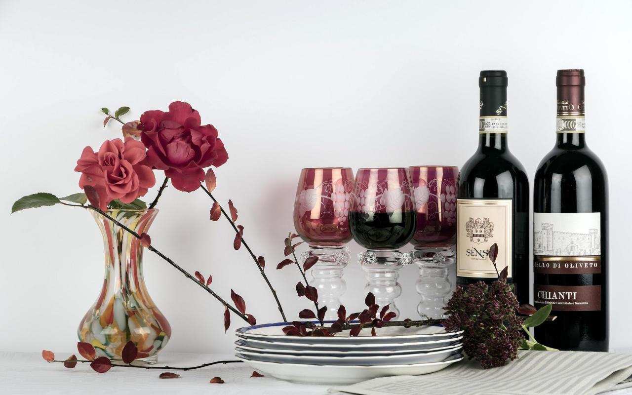 Chianti Wine from Tuscany region wallpaper 1280x800
