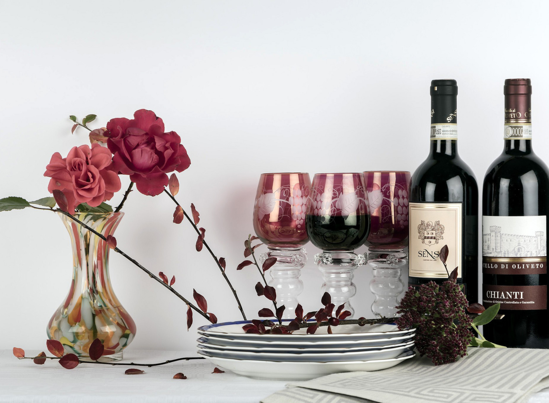 Das Chianti Wine from Tuscany region Wallpaper 1920x1408