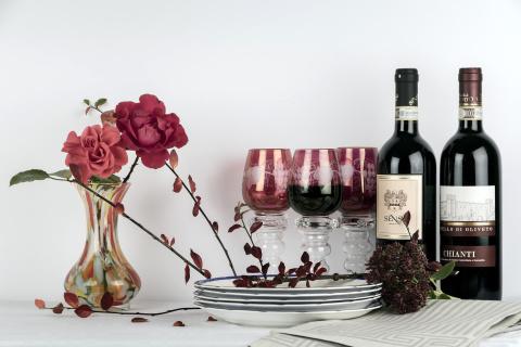 Fondo de pantalla Chianti Wine from Tuscany region 480x320