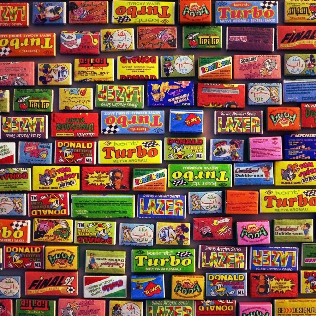 Chewing gum Turbo wallpaper 1024x1024