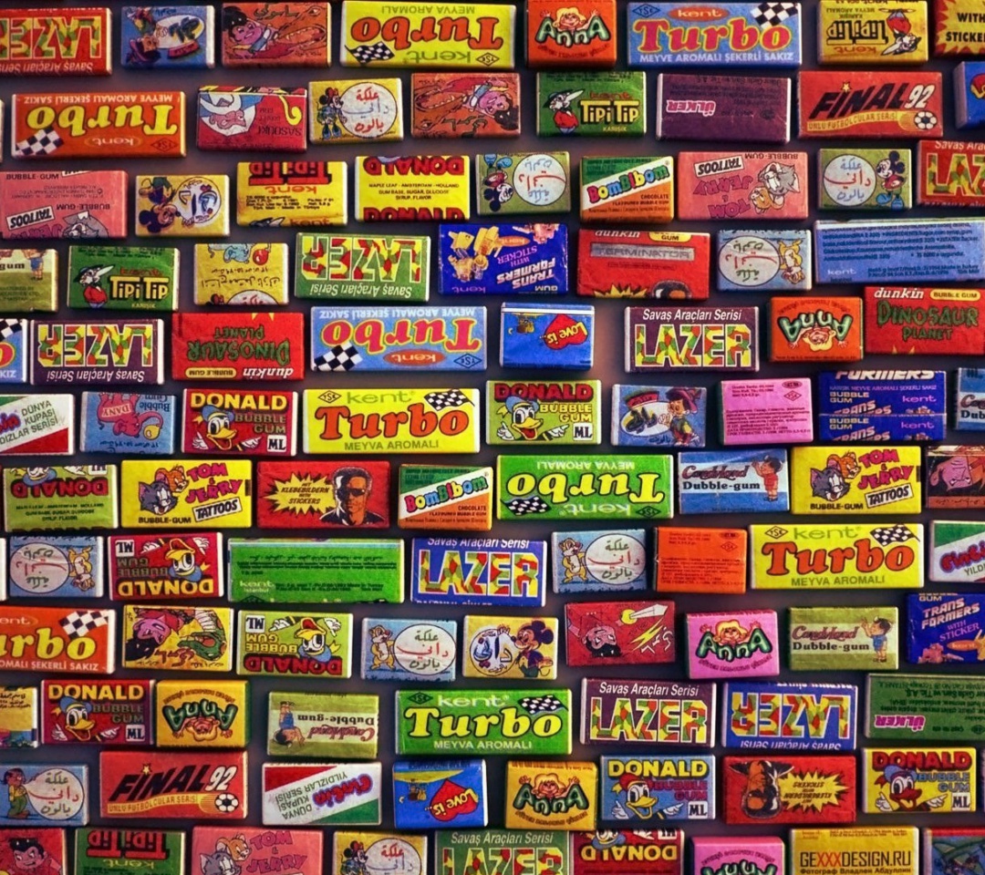 Fondo de pantalla Chewing gum Turbo 1080x960