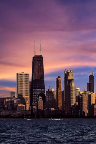Fondo de pantalla Chicago, Illinois 320x480