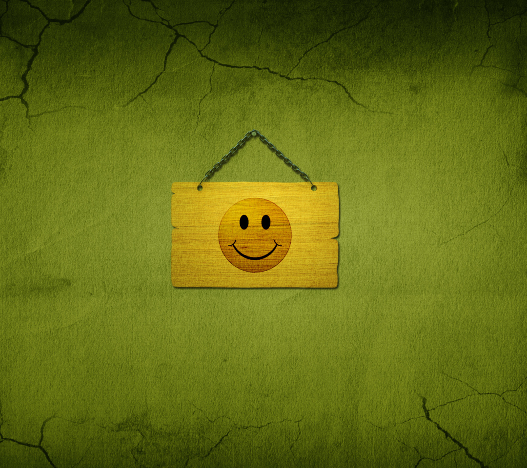 Smiley Sign wallpaper 1080x960