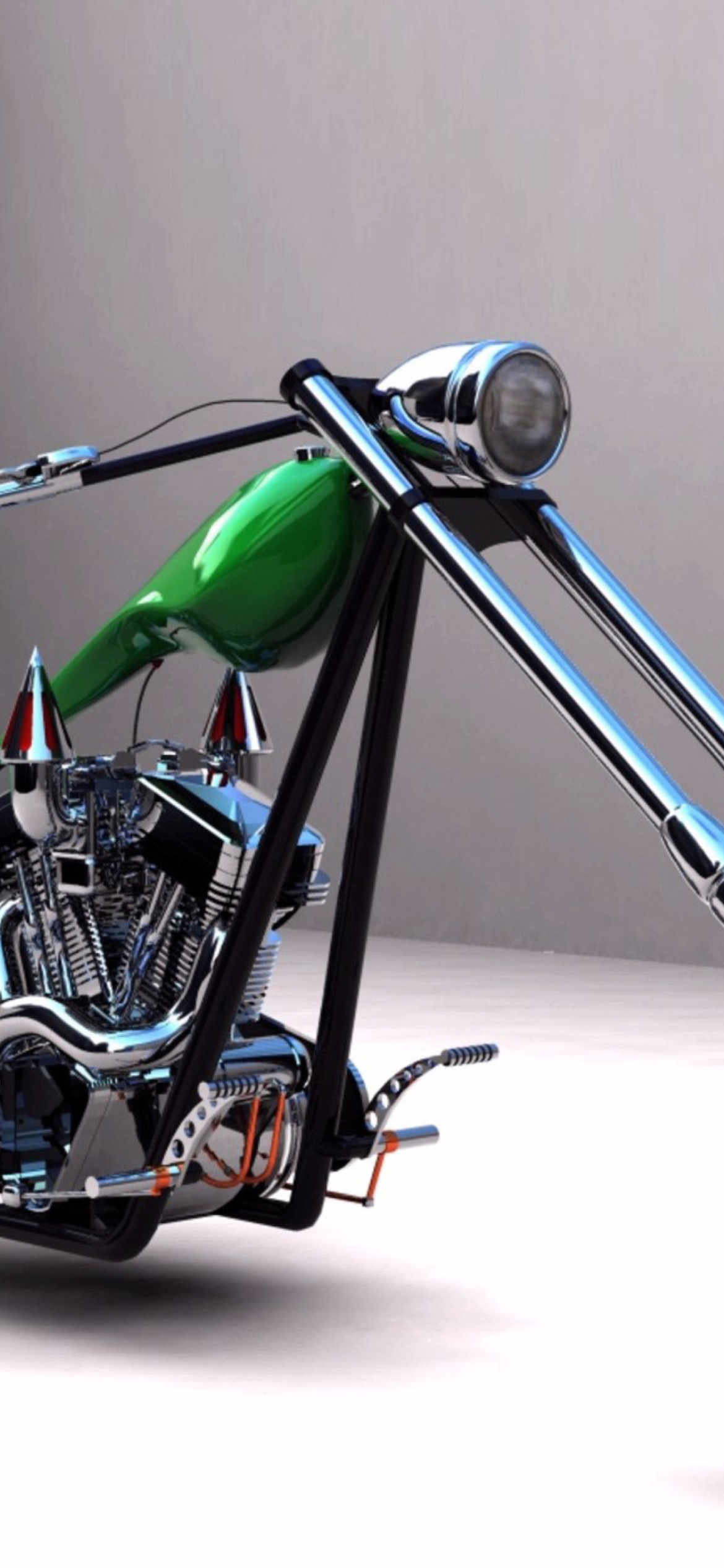 Fondo de pantalla Harley Davidson Chopper 1170x2532