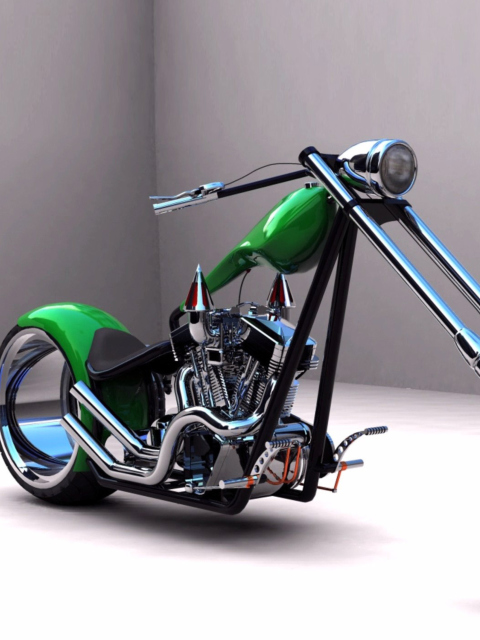 Harley Davidson Chopper wallpaper 480x640