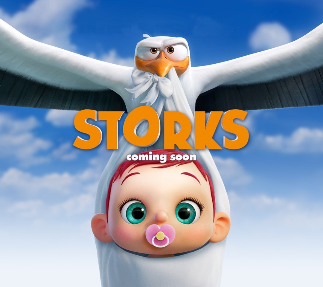 Storks HD wallpaper 1080x960