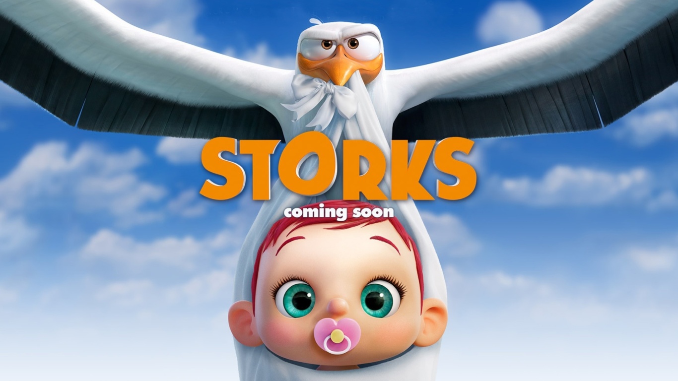 Fondo de pantalla Storks HD 1366x768