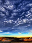 Das Desktop Desert Skyline Wallpaper 132x176