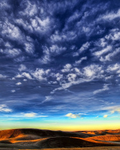 Desktop Desert Skyline wallpaper 176x220