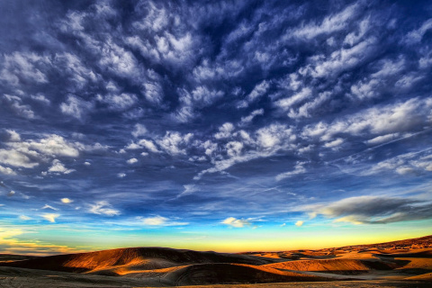 Desktop Desert Skyline wallpaper 480x320
