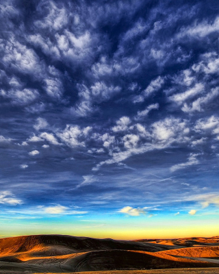 Desktop Desert Skyline papel de parede para celular para iPhone 4S