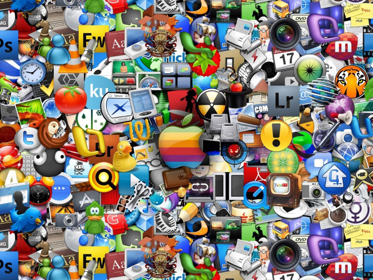 Das Mac Icons Wallpaper 1280x960