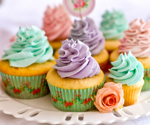 Fondo de pantalla Birthday Cupcakes 480x400