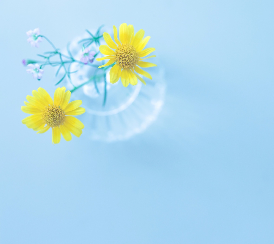 Screenshot №1 pro téma Yellow Daisies In Vase 1080x960