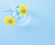 Screenshot №1 pro téma Yellow Daisies In Vase 176x144