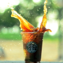 Sfondi Starbucks Iced Coffee Splash 128x128