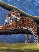 Sfondi Raymond Reibel Jaguar Painting 132x176