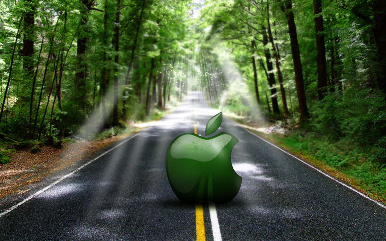 Green Apple wallpaper 1280x800