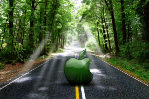 Das Green Apple Wallpaper 480x320