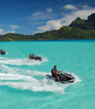 Bora Bora, French Polynesia Background for 240x320