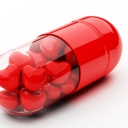 Fondo de pantalla Red Love Pills 128x128