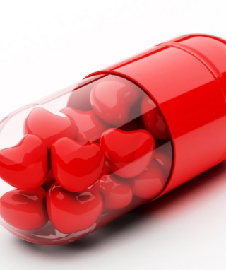 Kostenloses Red Love Pills Wallpaper für 1170x2532