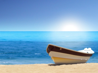 Boat On Beach screenshot #1 320x240