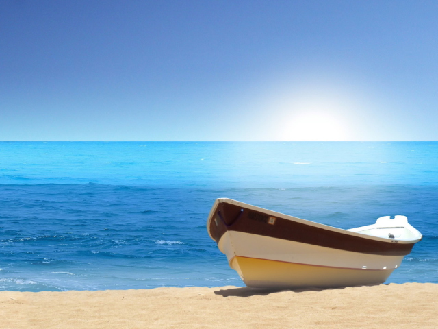 Boat On Beach screenshot #1 640x480