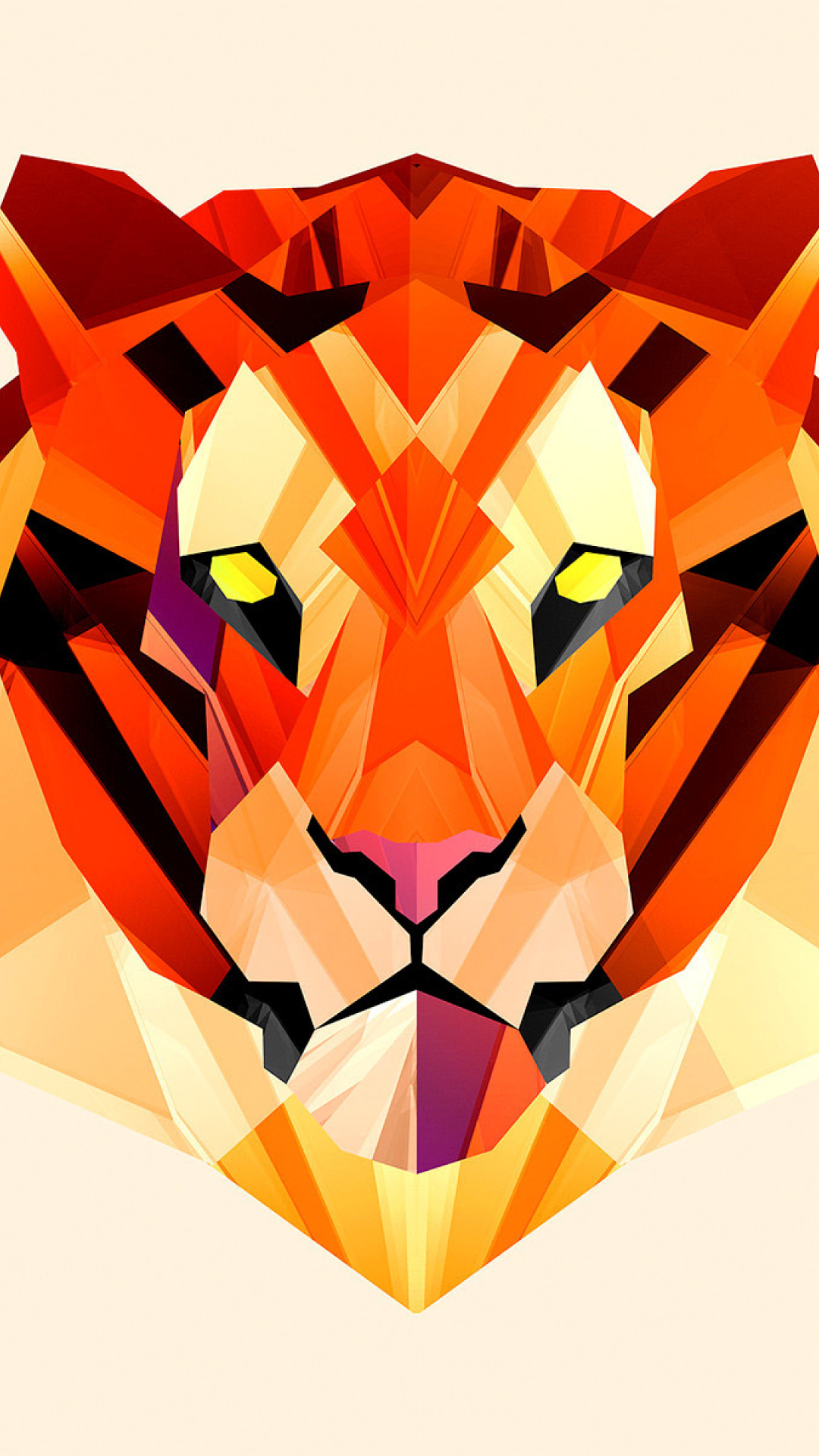 Das Polygon Tiger Wallpaper 1080x1920