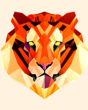 Das Polygon Tiger Wallpaper 128x160