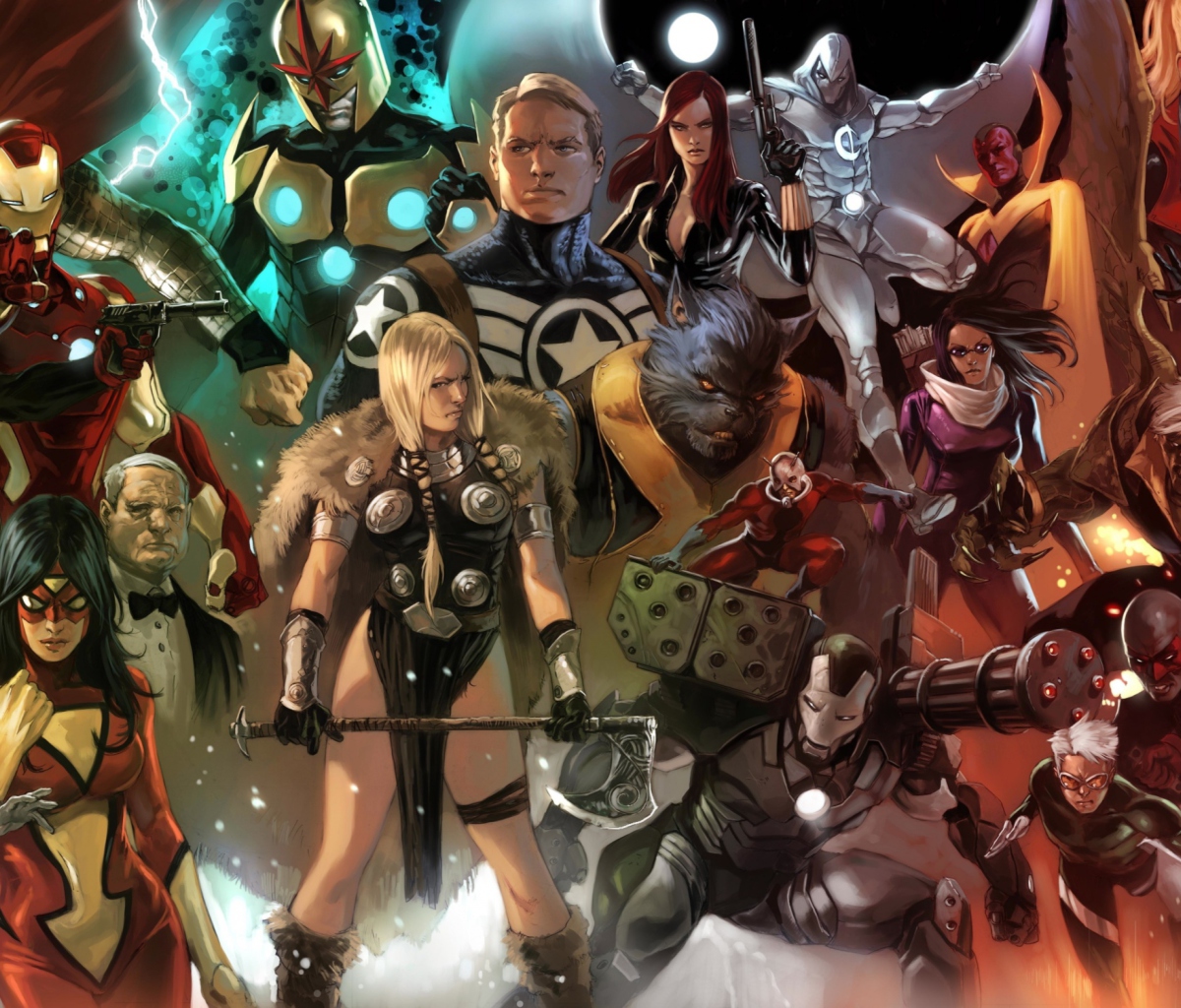 Fondo de pantalla Marvel Comics Characters 1200x1024