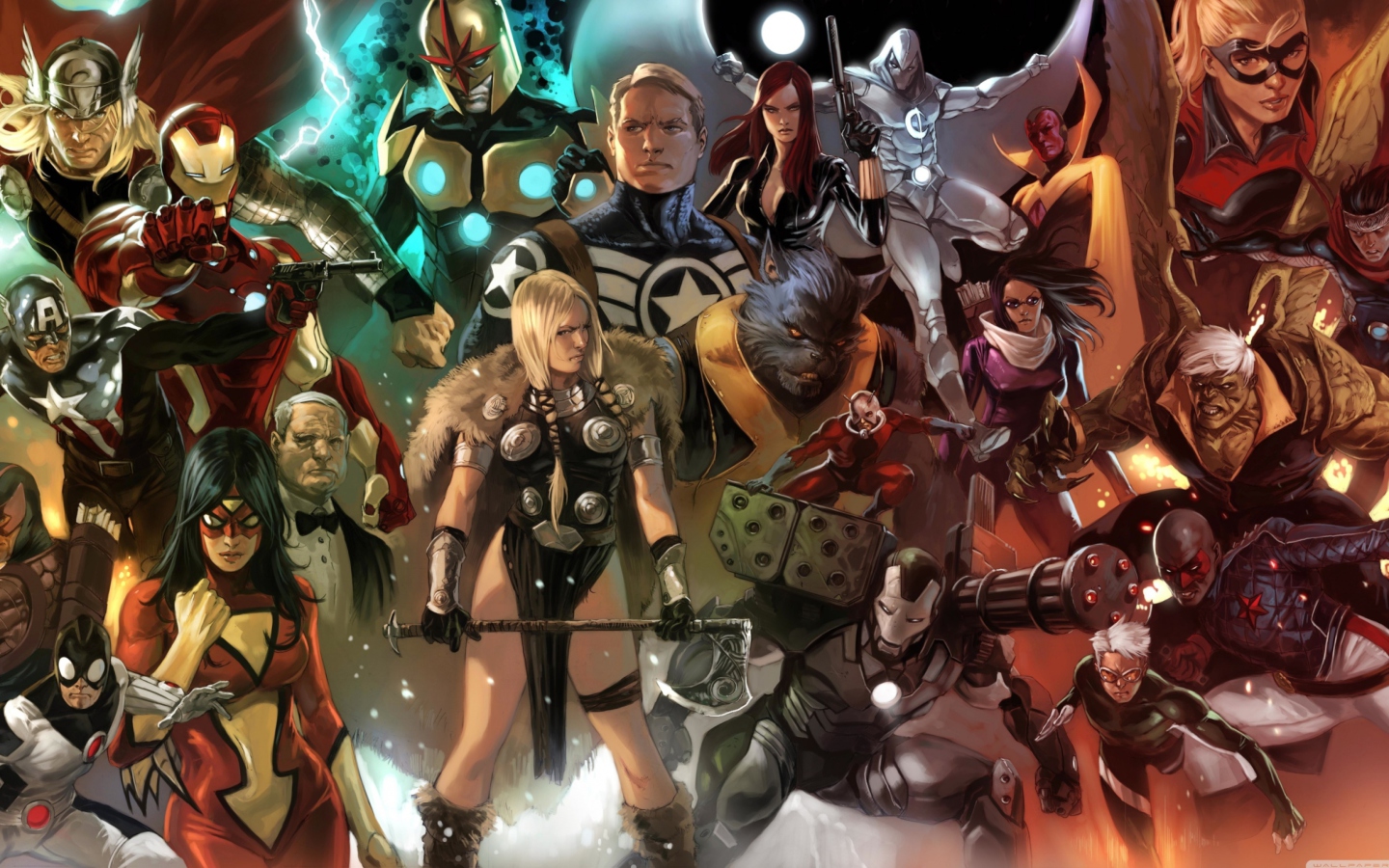 Das Marvel Comics Characters Wallpaper 1440x900