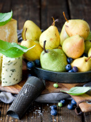 Das Pears and cheese DorBlu Wallpaper 132x176