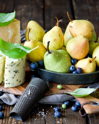 Kostenloses Pears and cheese DorBlu Wallpaper für 176x220
